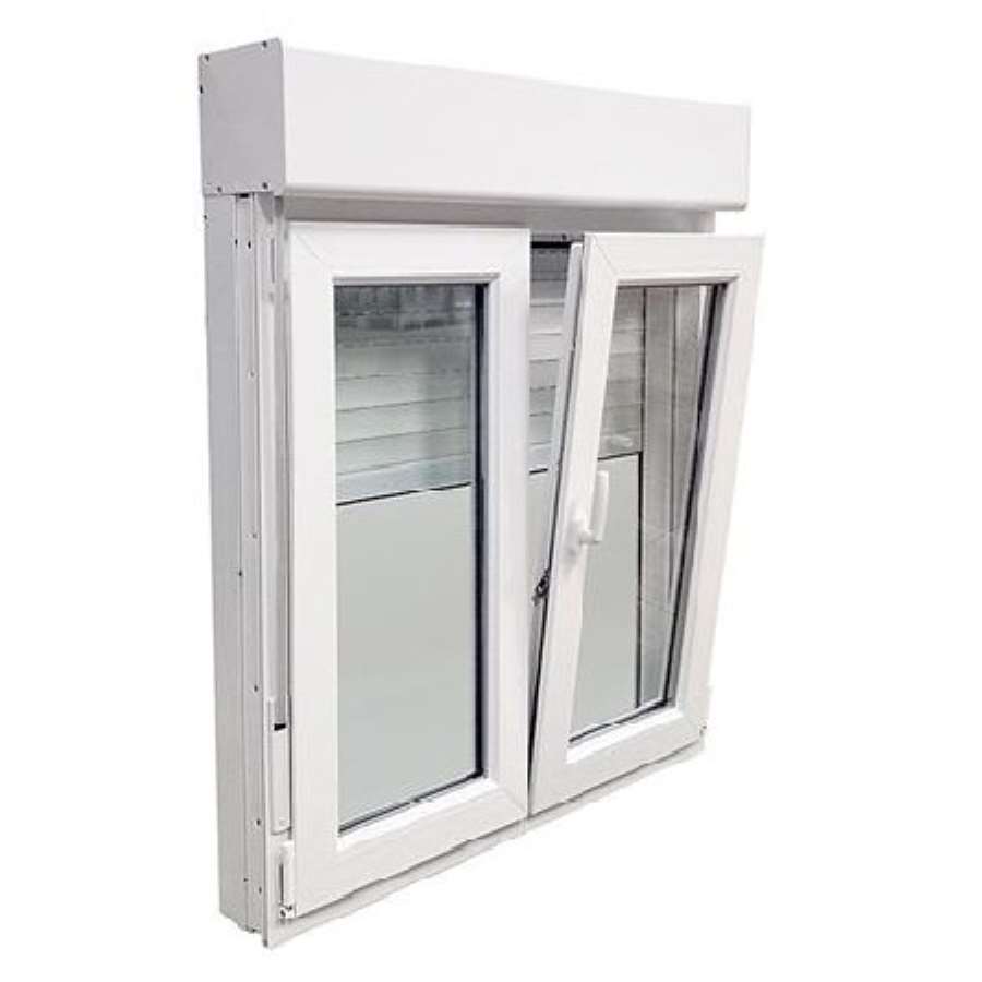Imagem principal do produtoVENTANA PVC SERIE70 1000X1355 BLANCO 2HOJAS DCHA C/PERSIANA