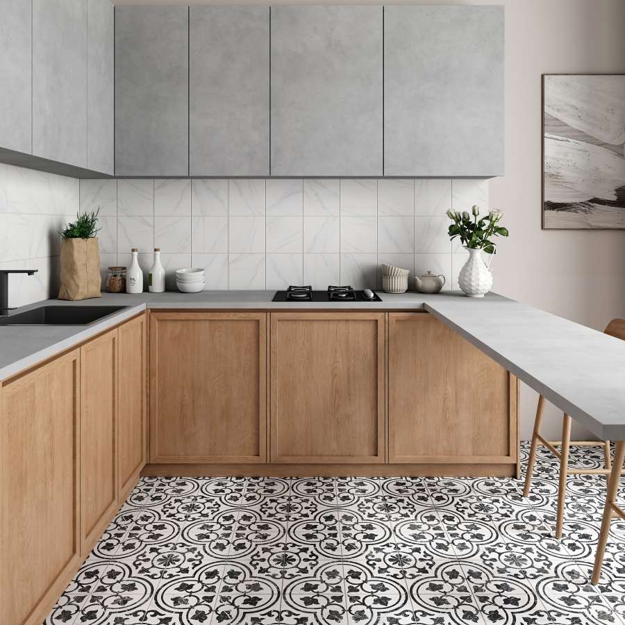 Imagen accesoria del productoPAVIMENTO PORCELANICO MERZONI ORNATE MARQUINA 45,2X45,2