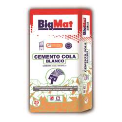 Imagen de CEMENTO COLA BIGMAT BLANCO (SACO 25 KG)