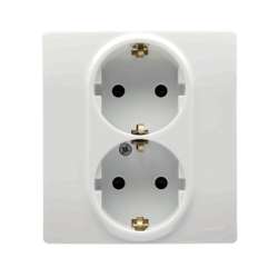 Imagen de NILOÉ BASE 2X2P+T 16A PR.INF B