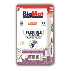 Foto de CIMENTO COLA BIGMAT FLEXÍVEL BRANCO (SACO 25 KG)