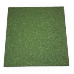 Foto de PAVIMENTO DE BORRACHA 50X50X4 CM VERDE (M2)