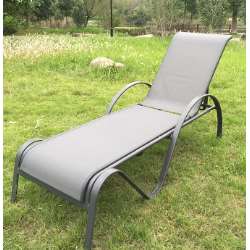 Imagen de TUMBONA MODELO AMBERES GRIS RECLINABLE