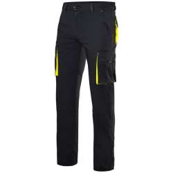 Imagen de PANTALON STRETCH NEGRO/AM. FLUOR TALLA 42