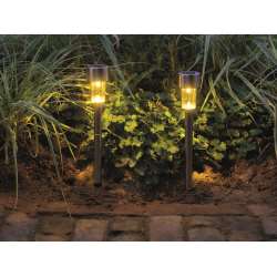 Imagen de BALIZA LED SOLAR DE JARDIN EXTERIOR (BLANCO CALIDO)