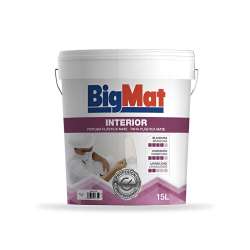 Imagen de PINTURA PLÁSTICA BIGMAT INTERIOR BLANCO 15L