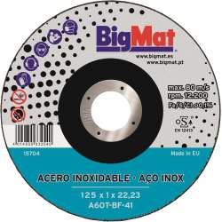 Imagen de DISCO INOX BIGMAT A660R 125X1X22,23