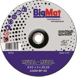 Foto de DISCO METAL BIGMAT A24EX 230 x 3 x 22,23