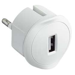 Imagen de ADAPTADOR USB BLANCO 1,5A