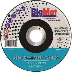 Imagen de DISCO INOX BIGMAT A660R 125X1X22,23 (retractil)