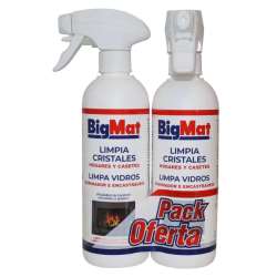 Imagen de LOTE 2 LIMPIA CRISTALES CHIMENEAS BIGMAT 500ML