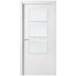 Imagen de PUERTA BLOCK LAC.MACIZA BIGMAT RAYAS 3 VIDRIO 2030X725X35 DC