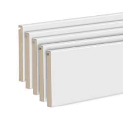 Imagen de PACK 5 UD TAPETAS ACANALADAS DE 70x12/10 MDF LACADO BLANCO