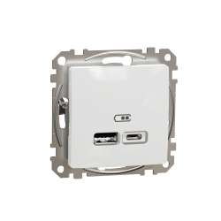 Imagen de CARGADOR USB A+C 2,4A BLANCO SEDNA DESIGN