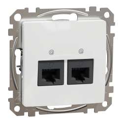 Imagen de TOMA DOBLE RJ45 CAT6 UTP BLANCO SEDNA DESIGN