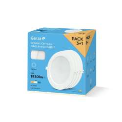 Imagen de PACK 3+1 DOWNLIGHTS CIRCULAR ACRILICO 18W 1950LM 4000K Ø220