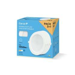 Imagen de PACK 3+1 DOWNLIGHTS CIRCULAR ACRILICO 18W 1950LM 6500K Ø220