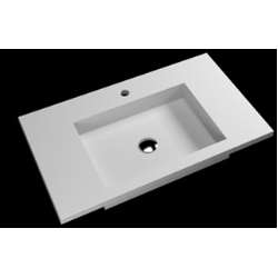 Imagen de LAVABO CUBIK 80LX48F CON SENO DE 45X30