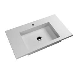 Imagen de LAVABO CUBIK 60LX46F CON SENO DE 45X30