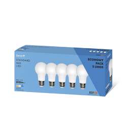 Imagen de PACK 5 BOMBILLAS LED STD 8,5W E27 240º 810LM 6500K