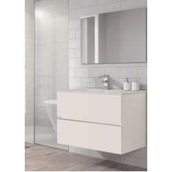 Imagen de MUEBLE BAÑO CANCUN 80CM 2 CAJONES BLANCO