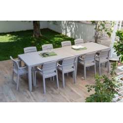 Foto de MESA TAUPE CINZENTO GOLIA