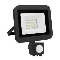 Imagen de PROYECTOR LED SENSOR PLANO NEGRO  10W.F