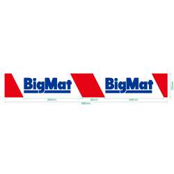 Imagen de CINTA BIGMAT ROJA/BLANCA 10X200