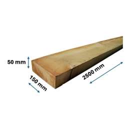 Imagen de TABLON PINO ENCOFRAR 2500x150x50