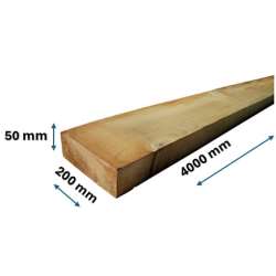 Imagen de TABLON PINO ENCOFRAR 4000x200x50