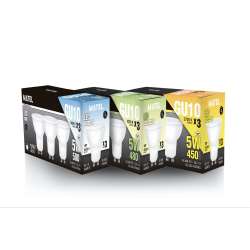Imagen de BOMBILLA LED DICROICA PACK 3 UDS.120º GU10 5W CALIDA