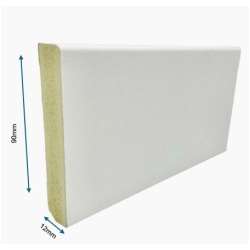 Imagen de RODAPIE WPC ANTIHUMEDAD 90X12 MEL. BLANCO 2,25 PACK-5