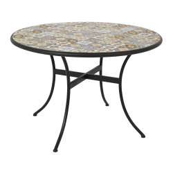 Foto de MESA BRAGA NEGRA HIERRO EXTERIOR