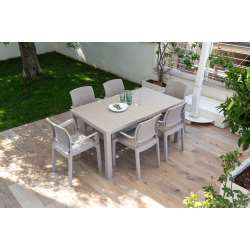 Foto de MESA DAVIDE TAUPE GREY 147x88x74