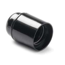 Imagen de PORTALAMPARAS LISO E -27 NEGRO