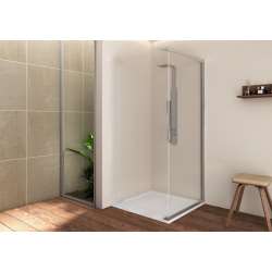 Imagen de MAMPARA DUCHA FIJO LATERAL CUBIK EASY 80CM CROM.TRANSP.