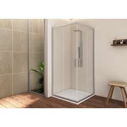Imagen de MAMPARA DUCHA ANGULAR CUBIK EASY 100X70CM CROM.TRANSP.