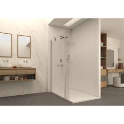 Imagen de ABATIBLE P/FIJO DUCHA CUBIK EASY 40CM CROM.TRANSP.