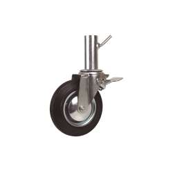 Foto de RUEDA GIRATORIA ANDAMIO C/FRENO 200X50mm TUBO HEMBRA