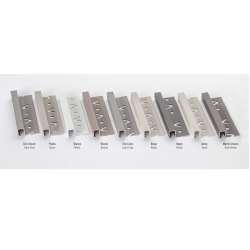 Foto de LISTELO ALUMINIO 10X12 TEXTURIZADO GRIS PERLA 2,5m 8,2ft.