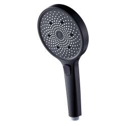 Imagen de DUCHA DE MANO CUBIK IBIZA 3 JETS NEGRO MATE Ø130mm ECO