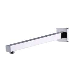 Imagen de BRAZO DUCHA CUBIK ESSENTIAL LATON CROMADO 25X25 400MM