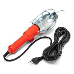 Imagen de LÁMPARA DE TALLER CON CABLE PVC 5 MT Y JAULA DE METAL