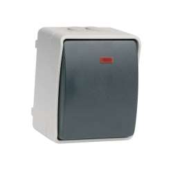 Imagen de PULSADOR CON LUZ DE  EXTERIOR IP44 SERIE ATLANTIS SIMON