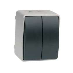Imagen de CONMUTADOR DOBLE DE  EXTERIOR IP44 SERIE ATLANTIS SIMON