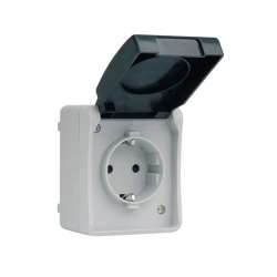 Foto de BASE ENCHUFE 16A  DE EXTERIOR IP44 SERIE ATLANTIS SIMON