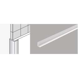 Foto de PERFIL ALUMINIO BLANCO ESQUINA EXTERIOR 16-12mm 2,60m