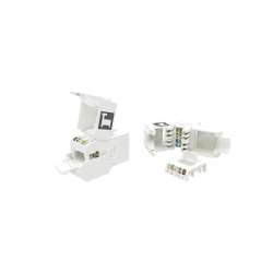 Imagen de CONECTOR RJ45 HEMBRA CAT 6 BLANCO