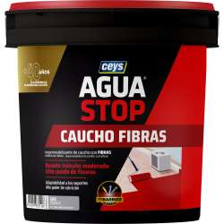 Imagen de AGUASTOP CAUCHO FIBRAS GRIS 20 KG