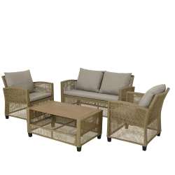 Foto de CONJUNTO ALICANTE SOFA+MESA+2 SILLAS